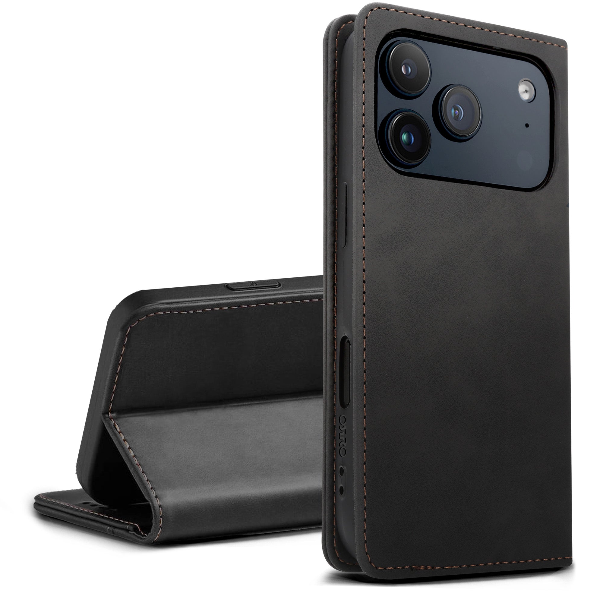 ORRO iPhone 17 Series Case - Vegan Leather Wallet Flip