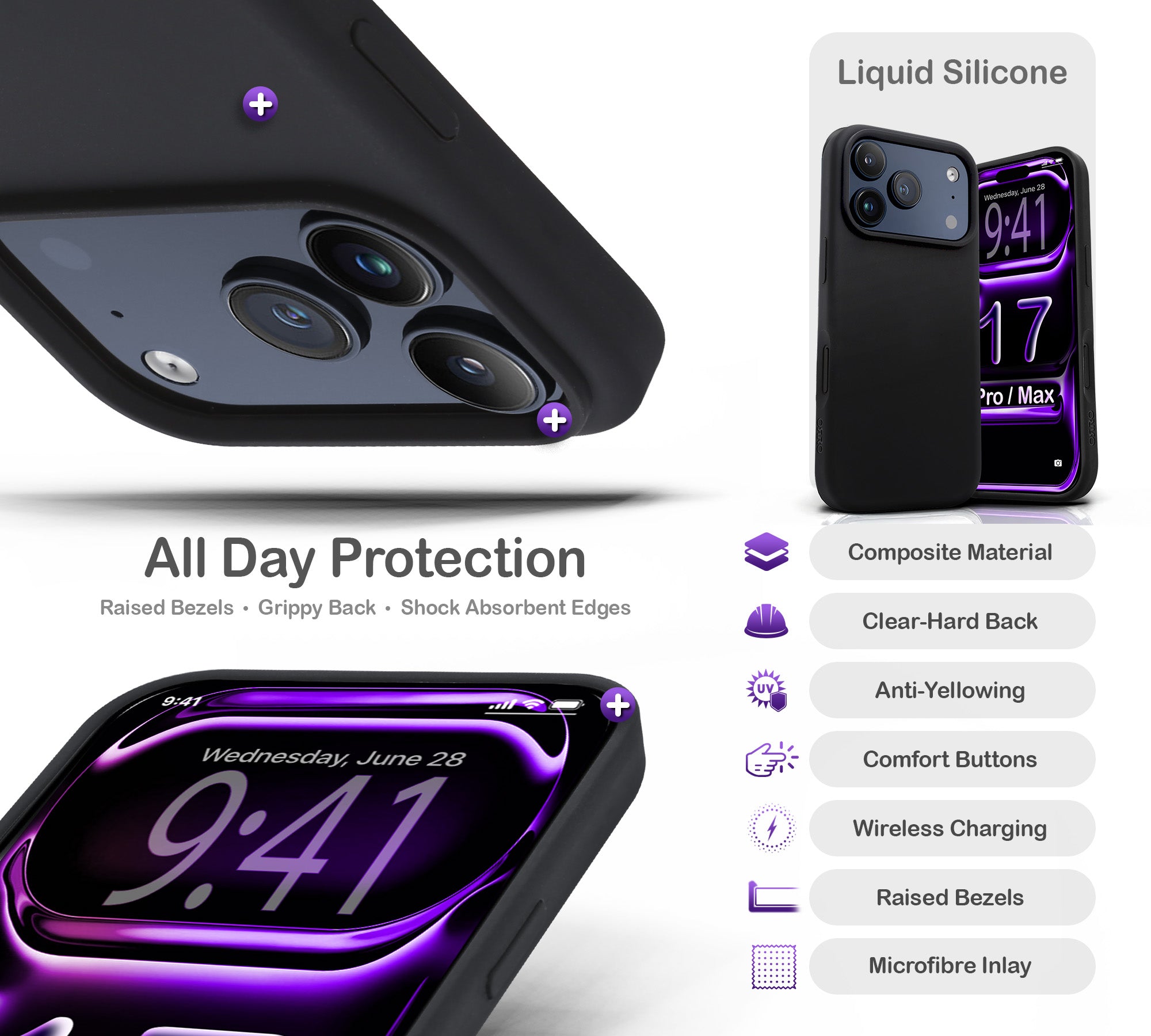 ORRO iPhone 17 Series Case - Liquid Silicone
