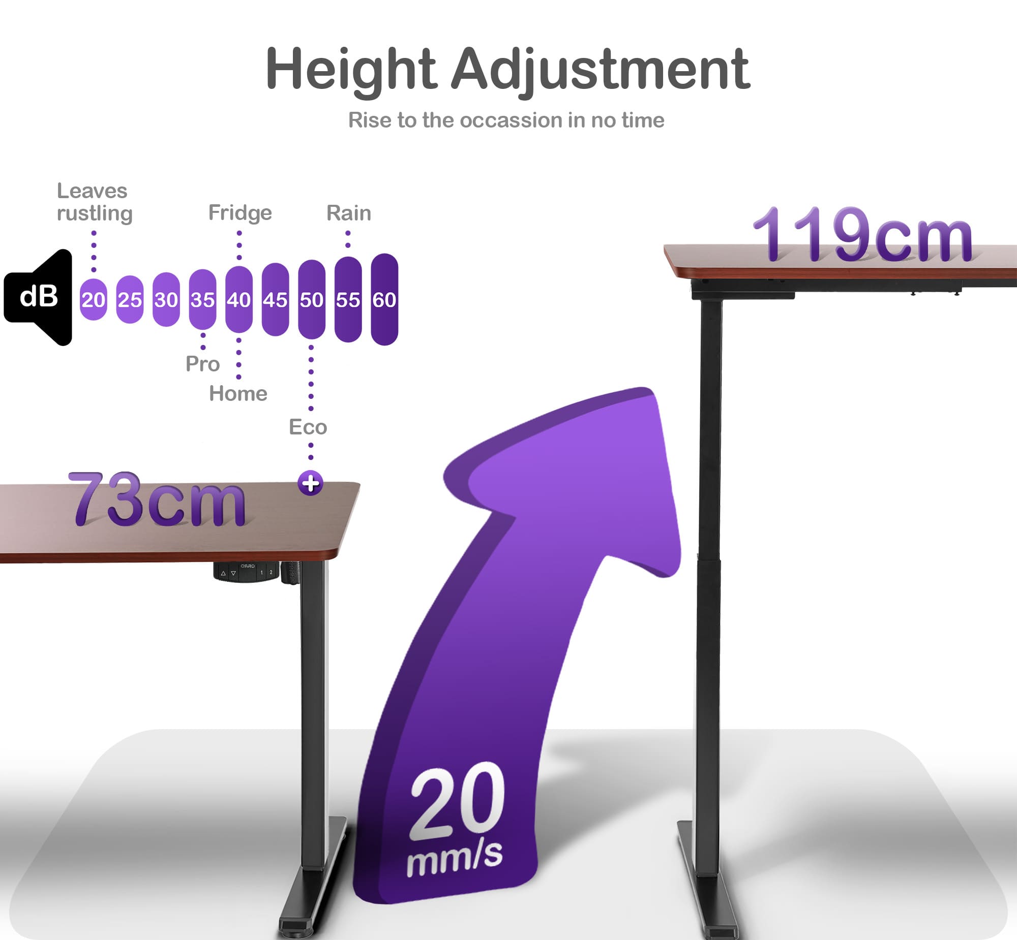 ORRO Eco Standing Desk Frame
