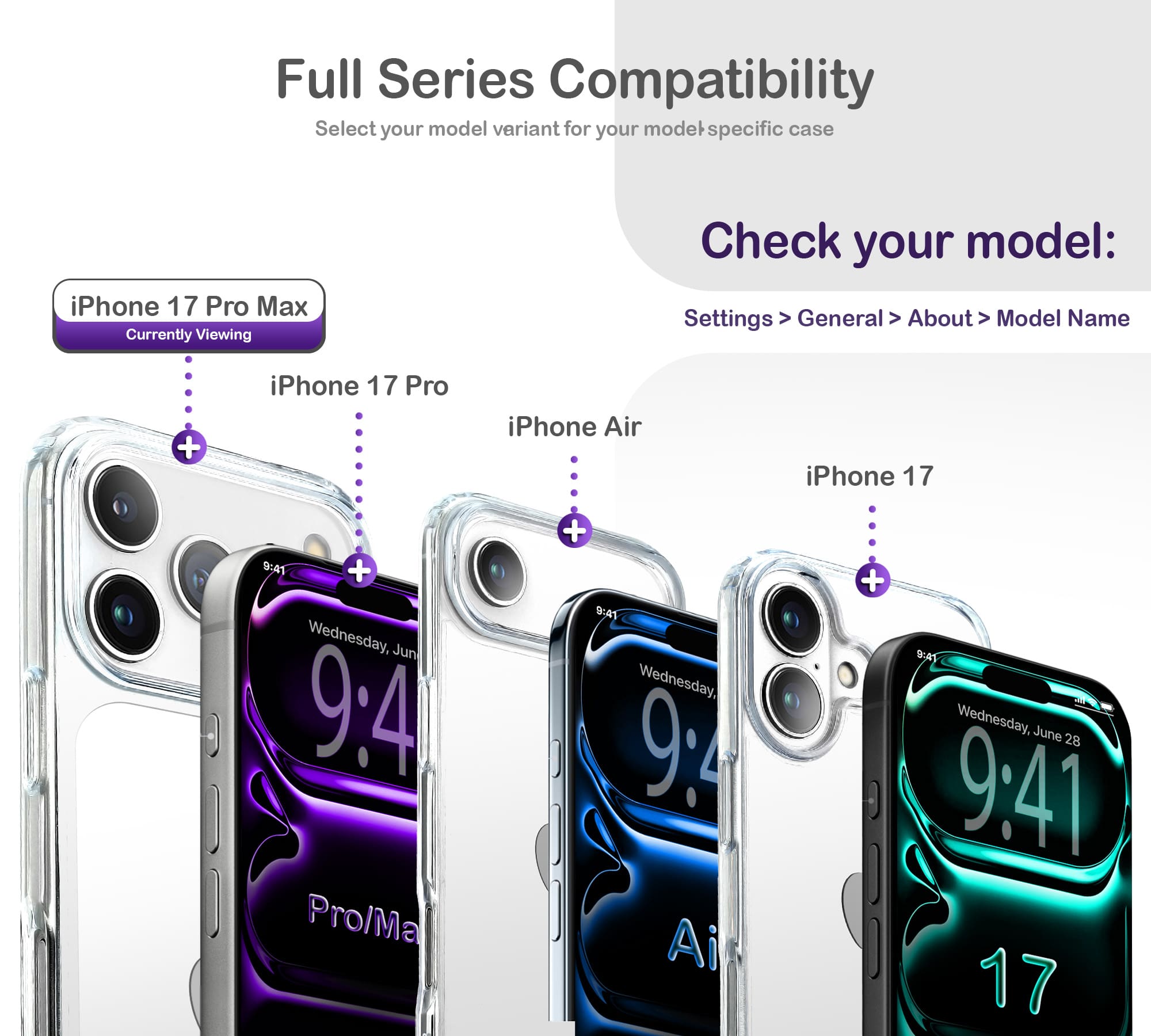 ORRO iPhone 17 Series Case - Clear