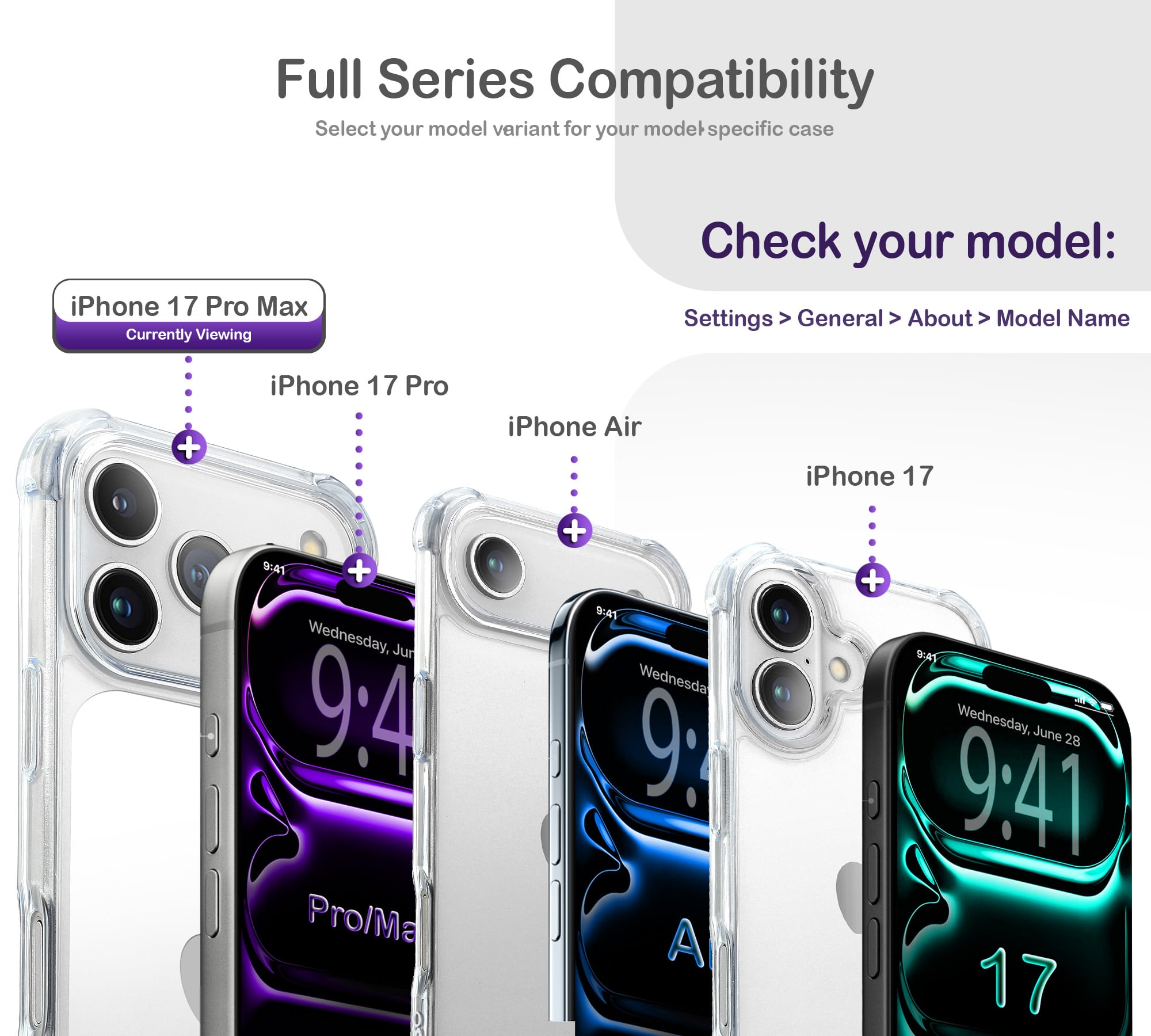 ORRO iPhone 17 Series Case - Clear