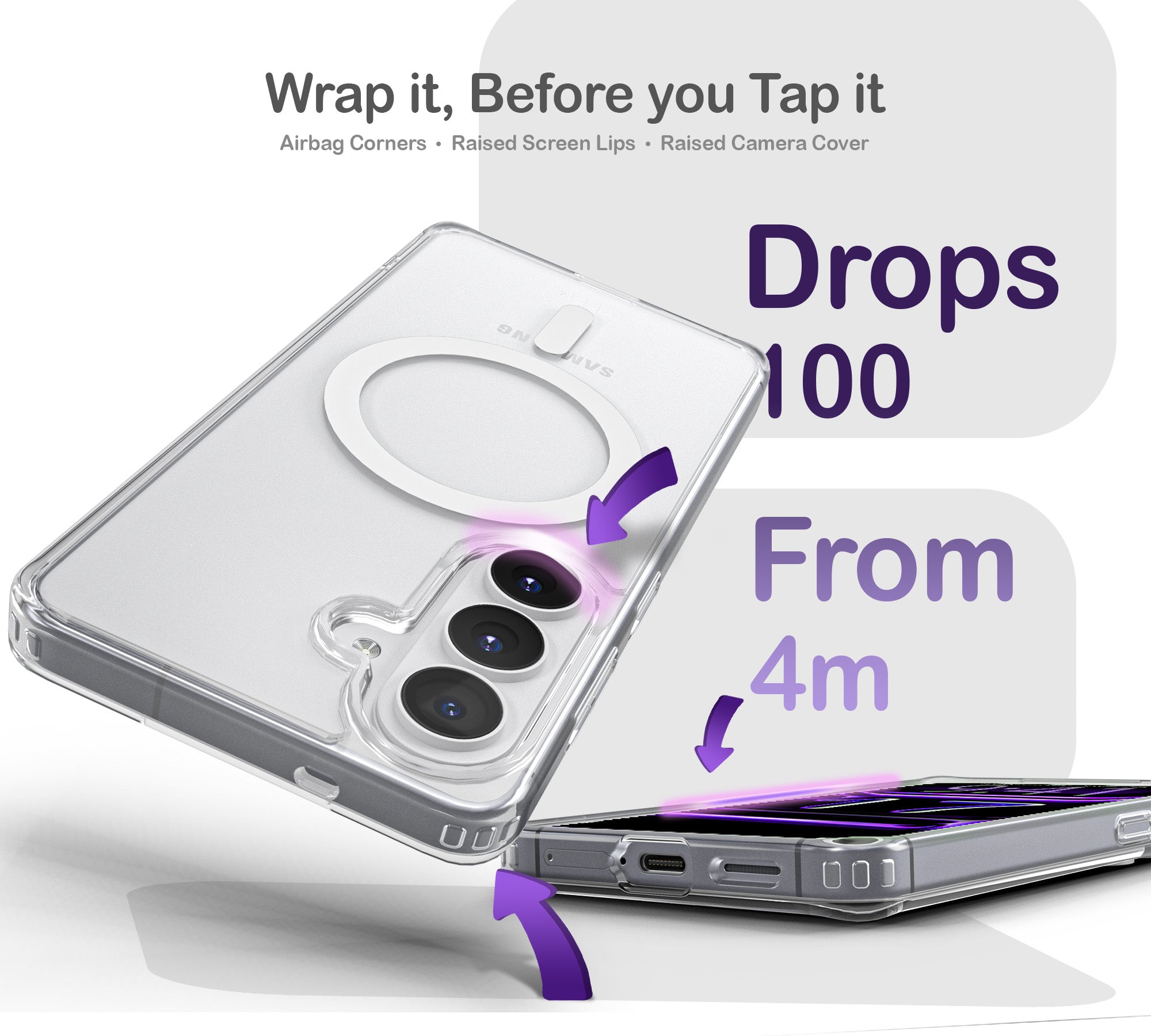 ORRO Samsung S26 Series Case - Clear MagSafe