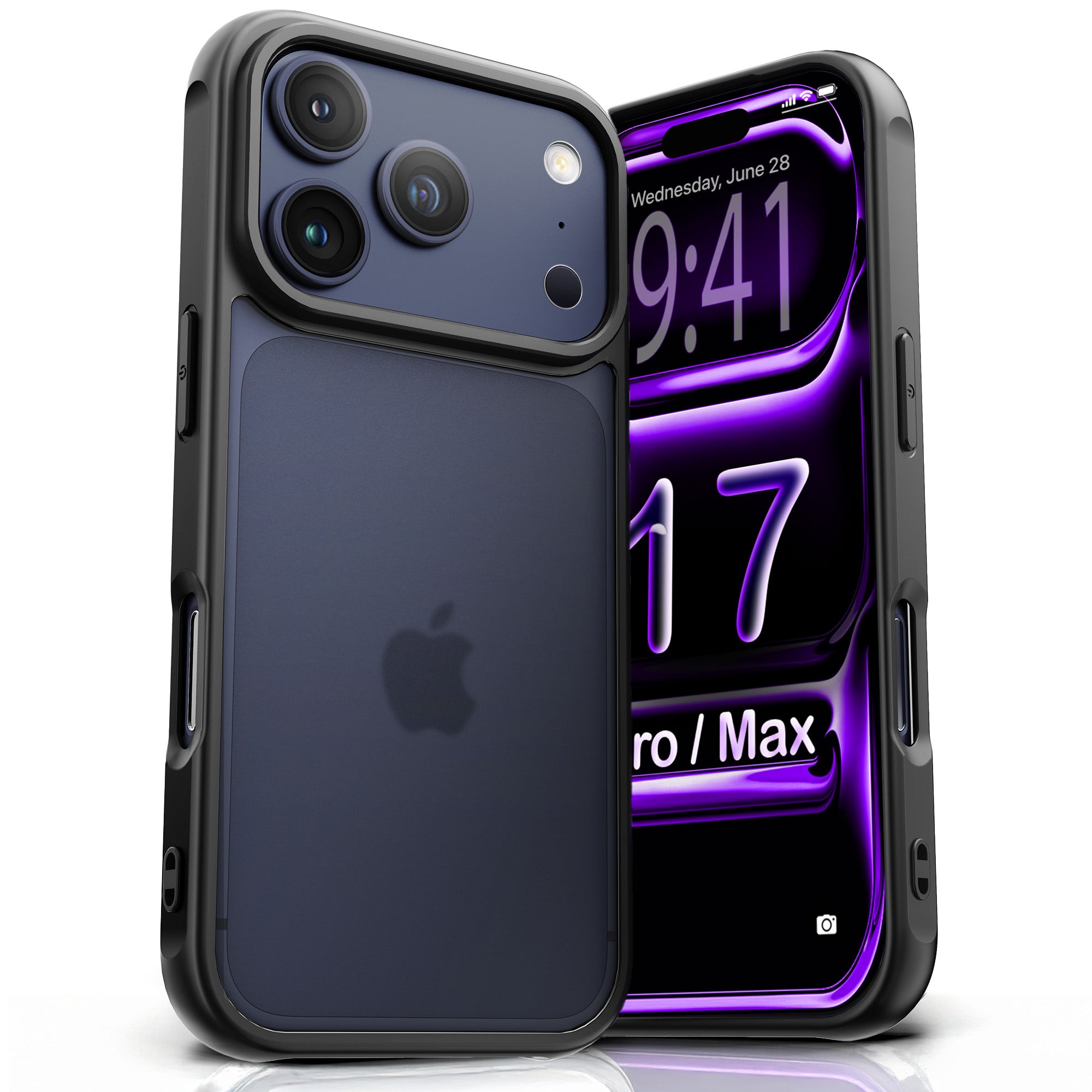 ORRO iPhone 17 Series Case - Black Edge Clear Back