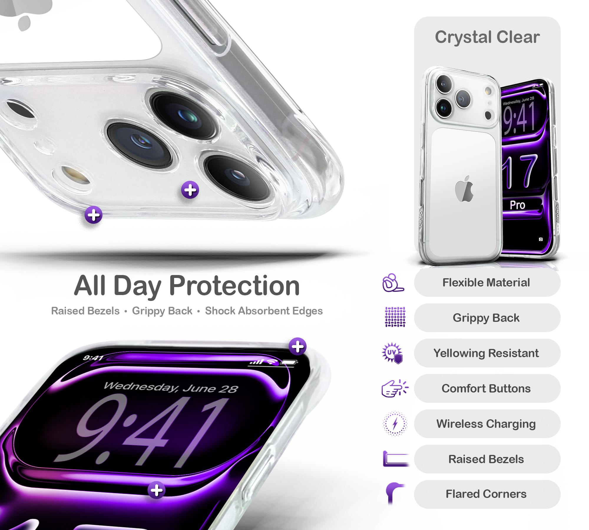 ORRO iPhone 17 Series Case - Clear