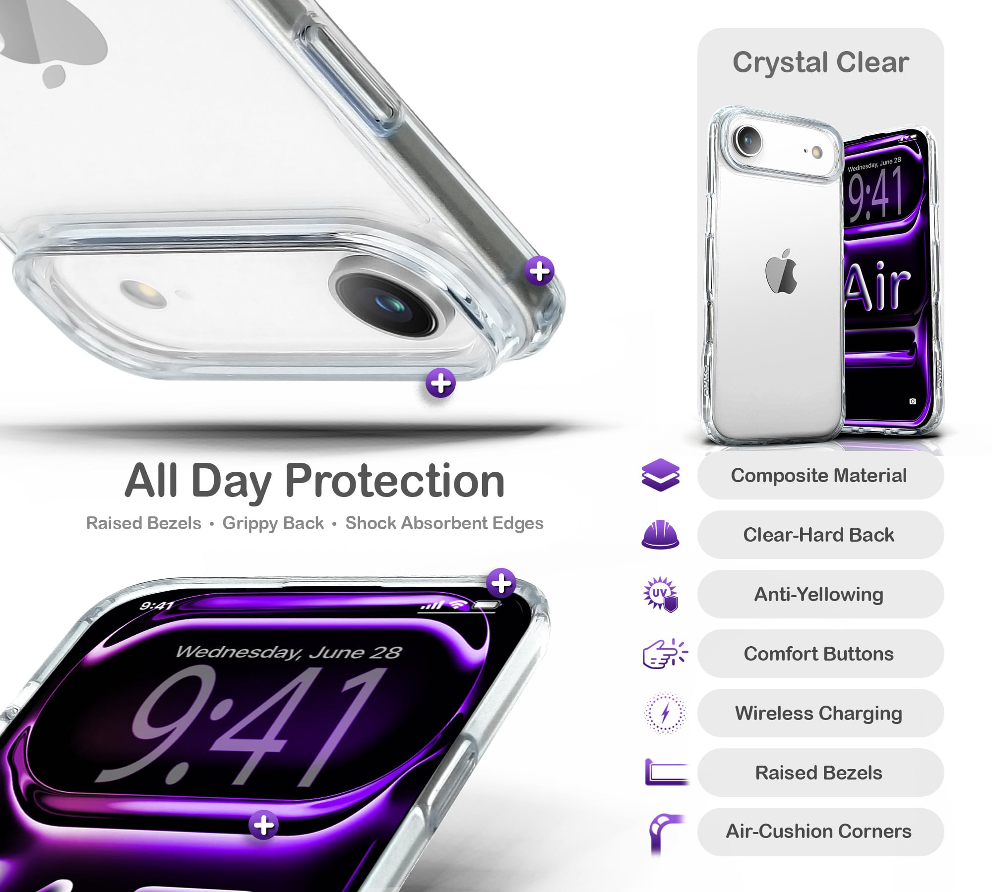 ORRO iPhone 17 Series Case - Clear