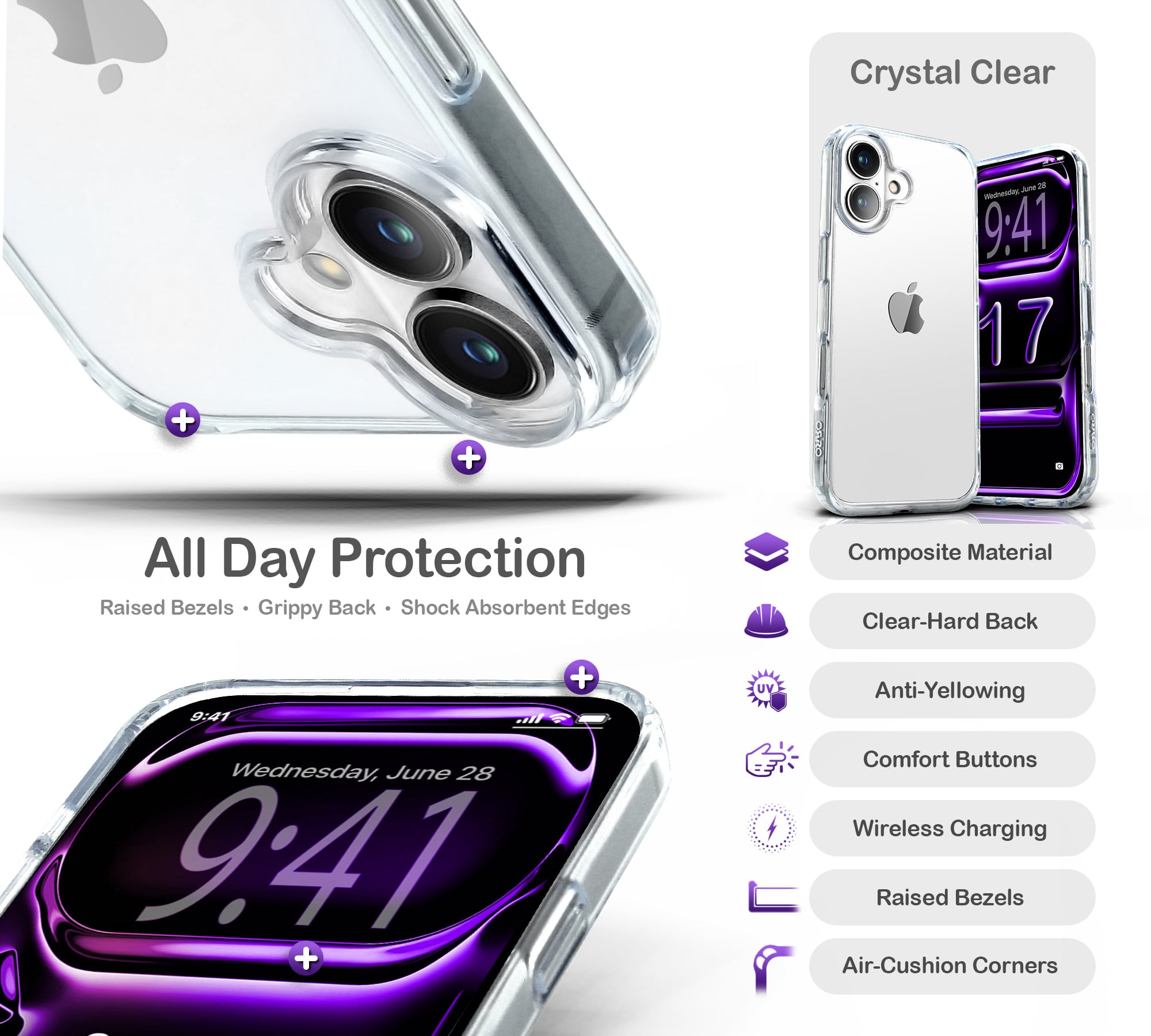 ORRO iPhone 17 Series Case - Clear