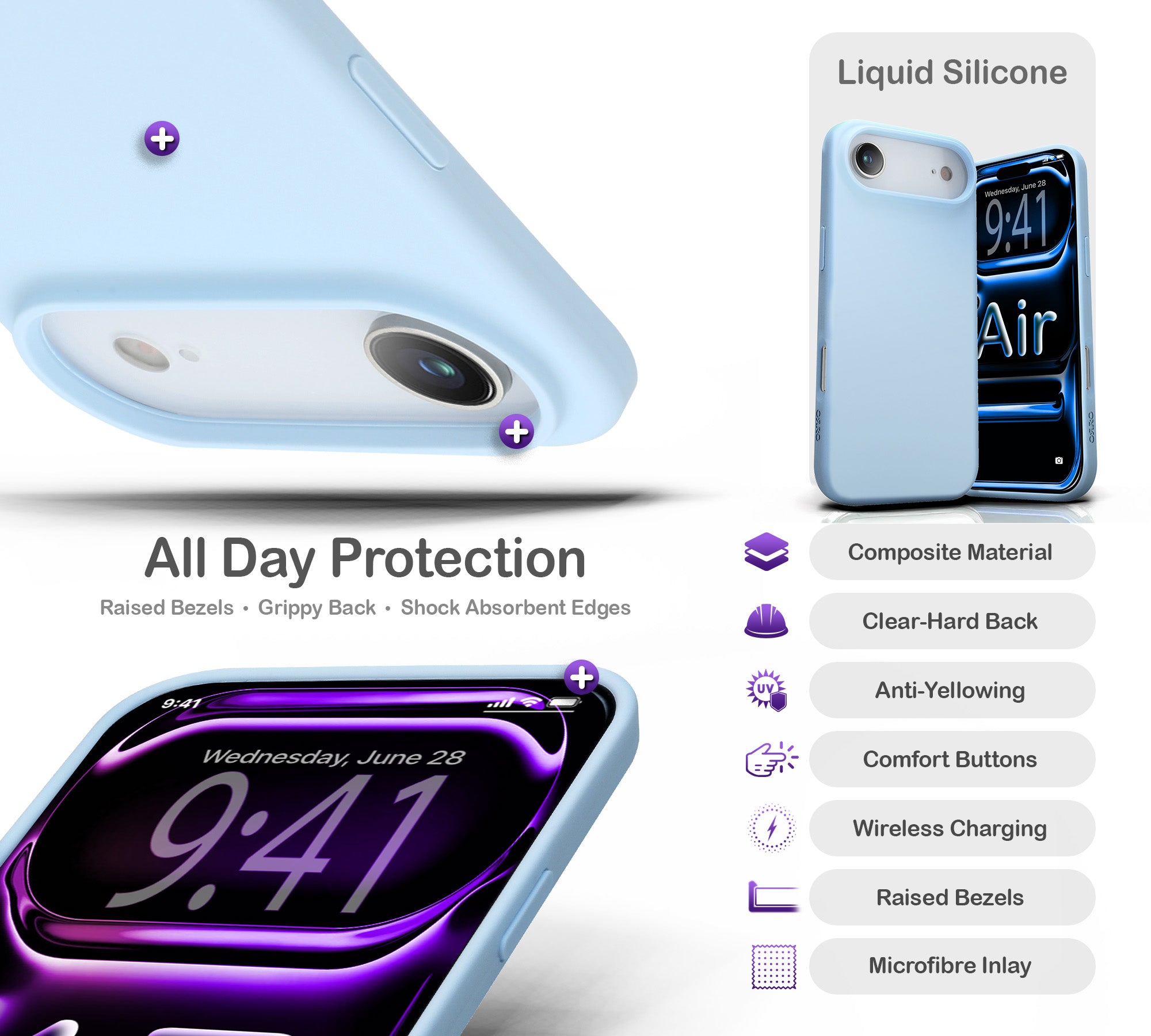 ORRO iPhone 17 Series Case - Liquid Silicone