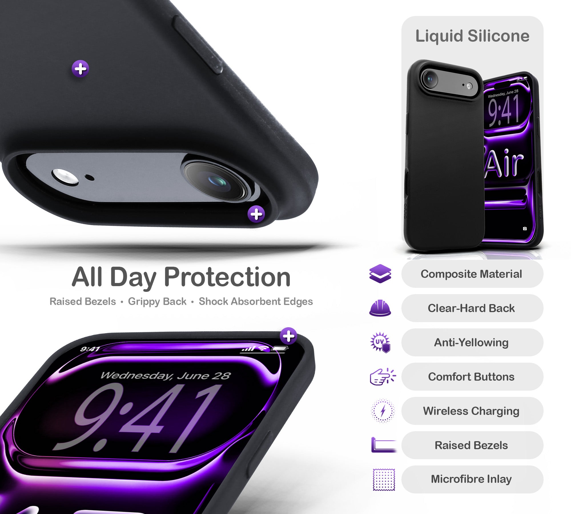 ORRO iPhone 17 Series Case - Liquid Silicone