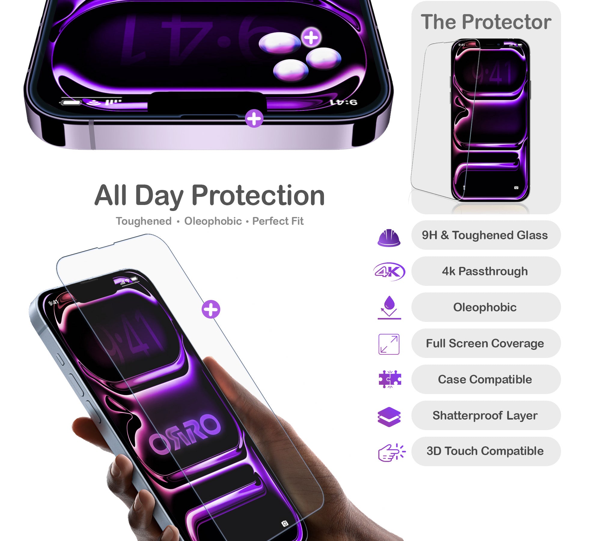 ORRO iPhone 17e Screen Protector