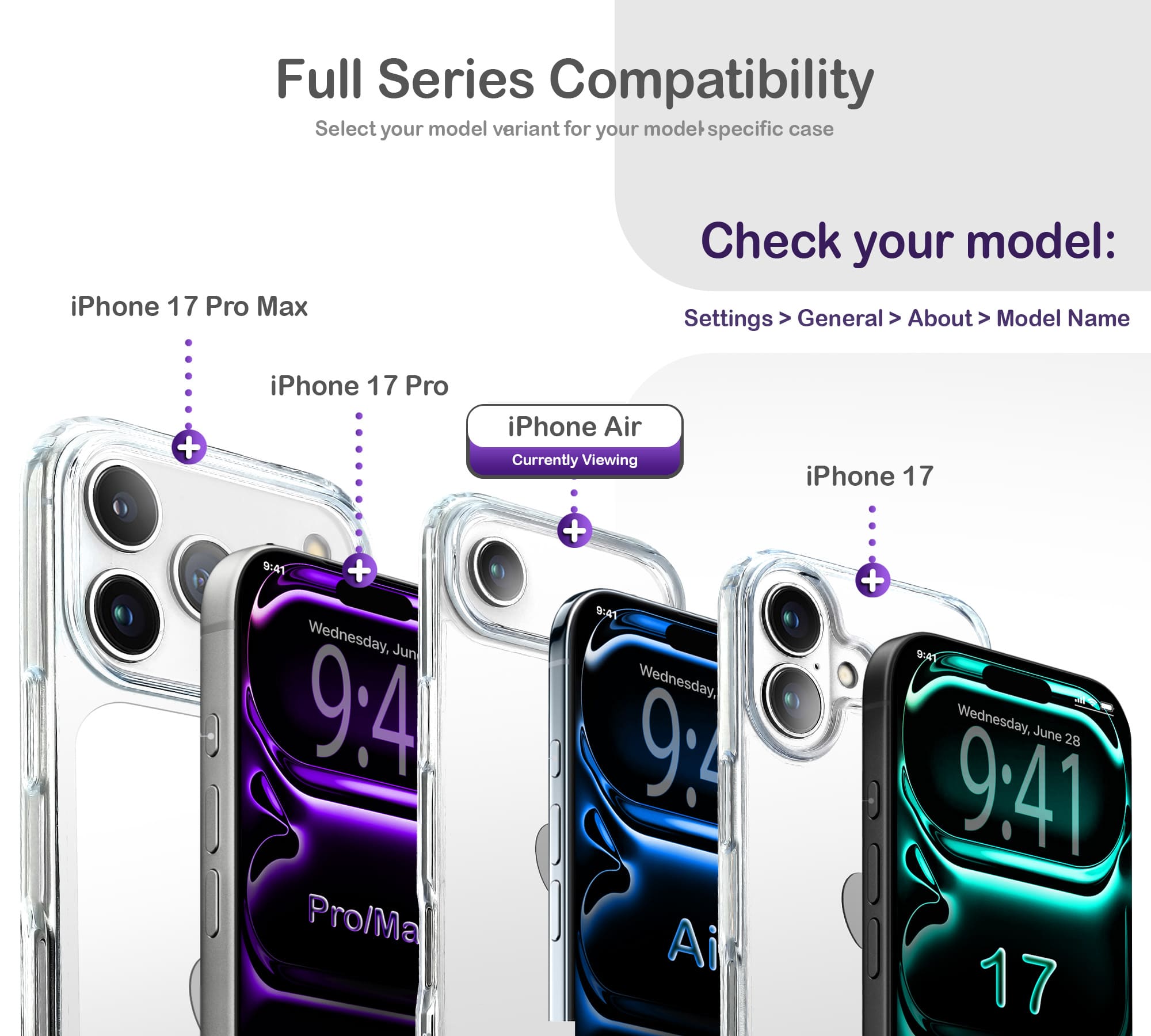 ORRO iPhone 17 Series Case - Clear