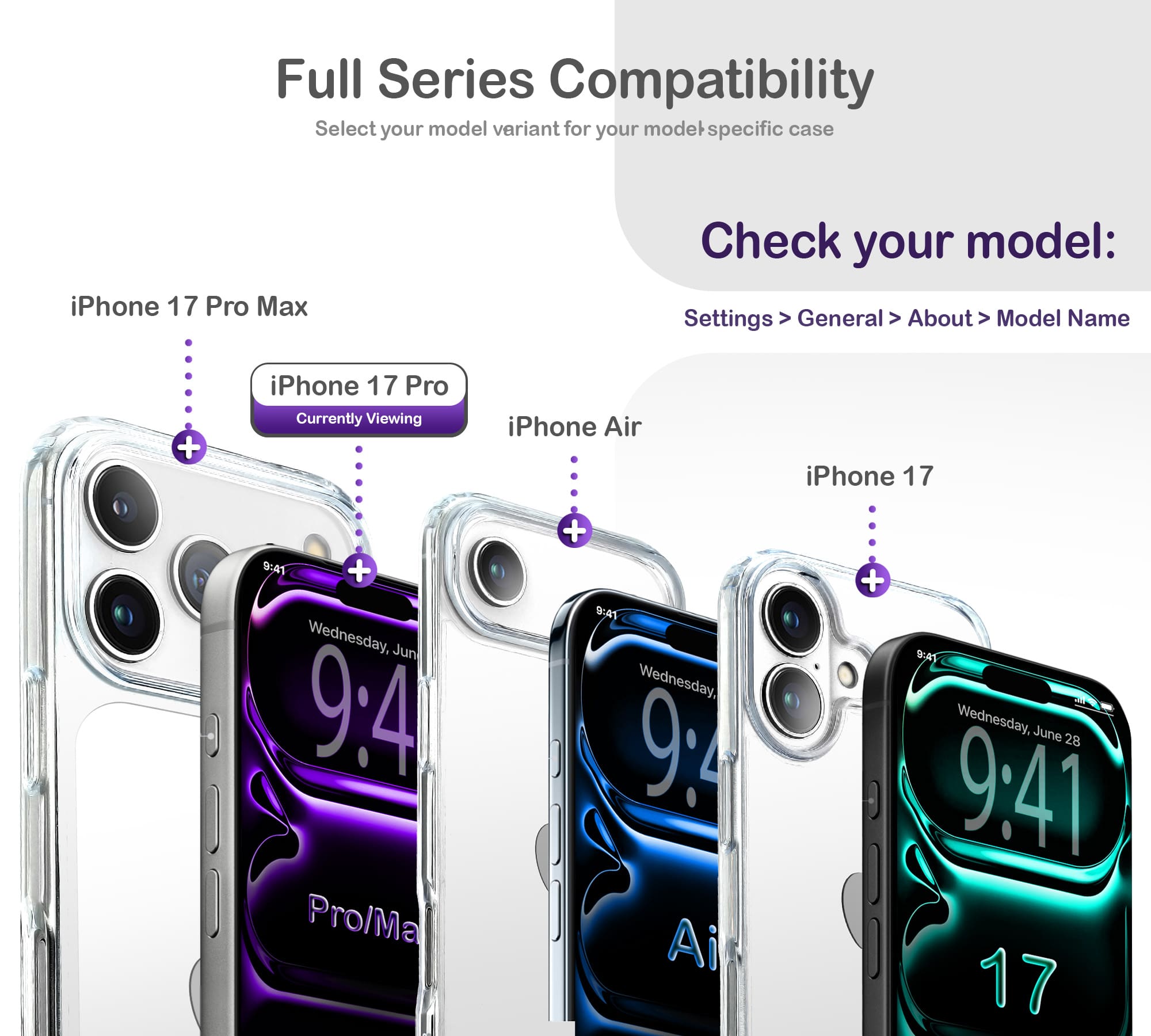 ORRO iPhone 17 Series Case - Clear