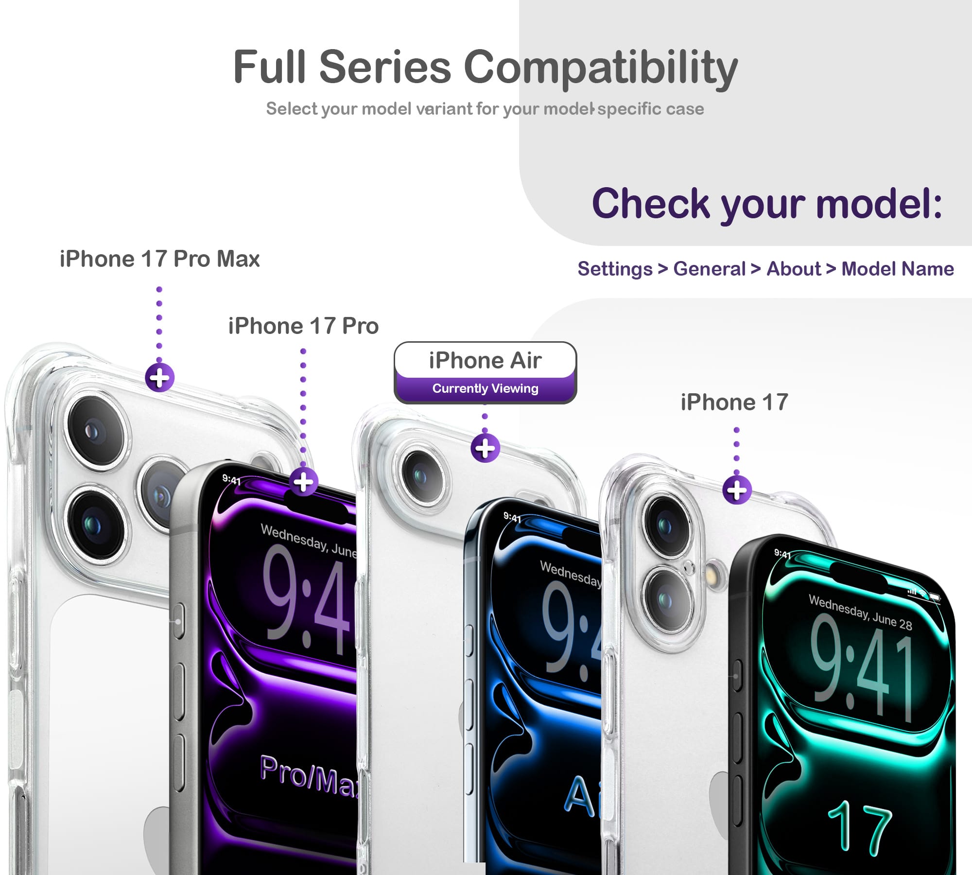 ORRO iPhone 17 Series Case - Clear