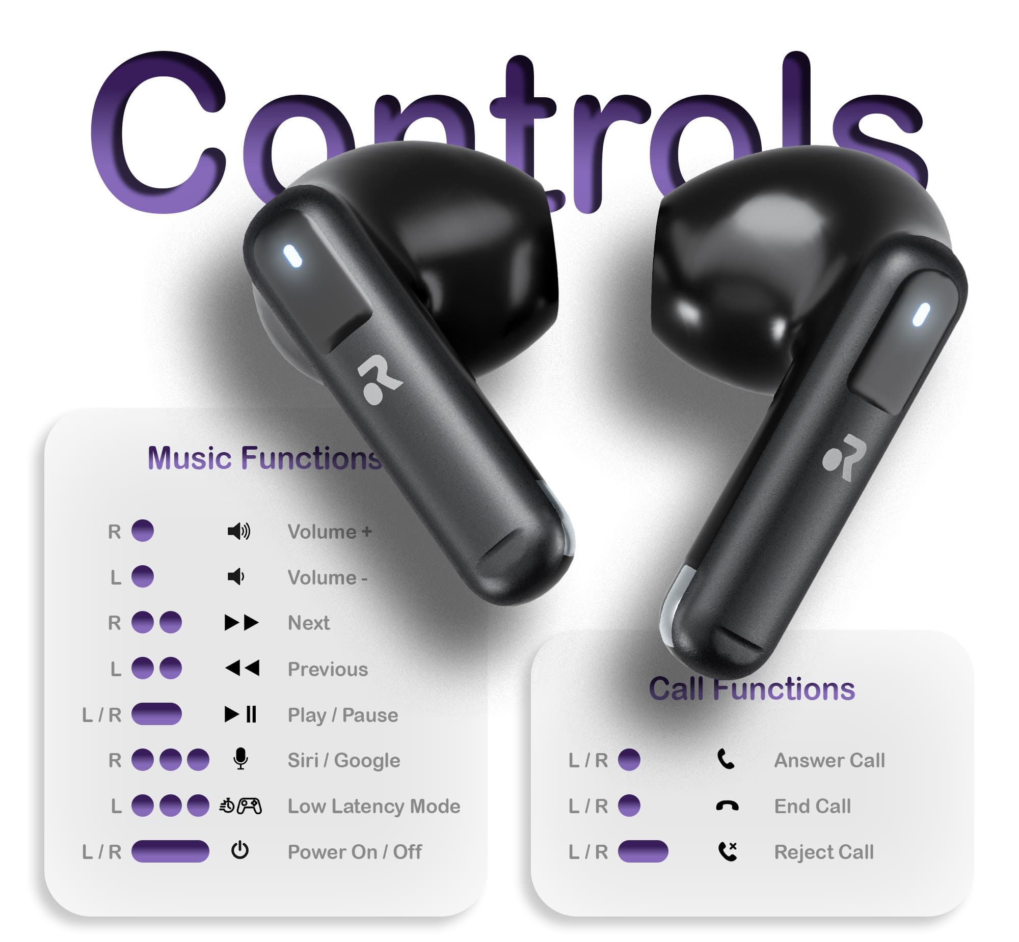 ORRO EcoBuds (2nd Generation) — True Wireless Earphones, Black